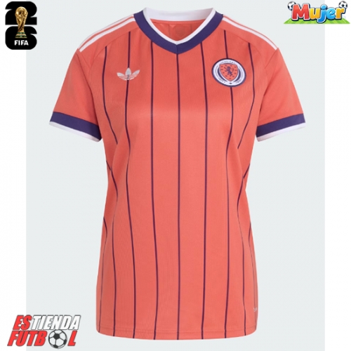 Escocia Segunda Equipación Mujer Mundial 2026 Manga Corta